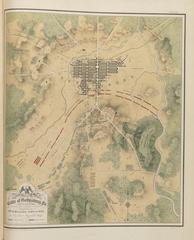 Map of the Battle of Gettysburg, Pa., July 1st, 2nd, & 3rd, 1863 Showing Line of Battle on P.M. of 2nd