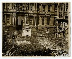 Liberty Statue at City Hall Plaza photographs, 1917