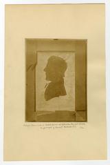 Silhouette at Sister's House in Ephrata, PA., possibly of Conrad Beissel, undated