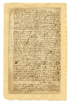 William Penn letter to Thomas Janney, 1681