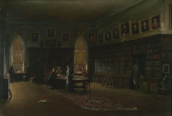 Historical Society of Pennsylvania, Spruce Street Hall [oil on canvas]