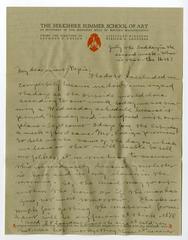 Letter of Nellie R. Bright to Archdeacon Richard Bright