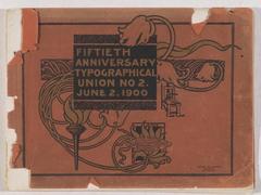 Fiftieth Anniversary Typographical Union No. 2 commemorative booklet