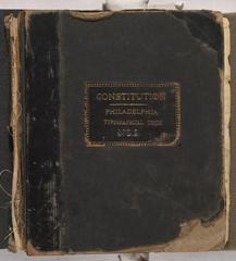 Constitution of the Philadelphia Typographical Union No. 2, 1850