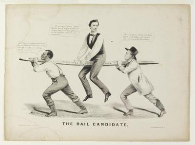 Rail Candidate political cartoon, circa 1860