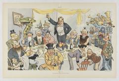 If--The Inaugural Dinner at the White House political cartoon, 1904