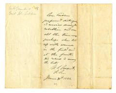 Ulysses S. Grant testimonial of John Gibbon, 1866