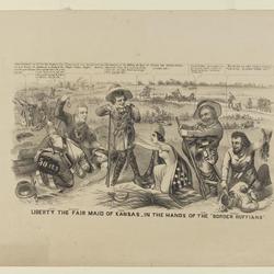 Unpleasant Ride Through the Presidential Haunted Forest political cartoon, 1884