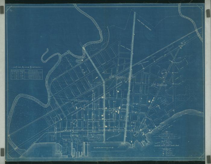 Map of Distribution Gloucester City Water Supply Line, 1891