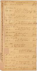 Document consisting of twelve notations of law cases by Abraham Lincoln