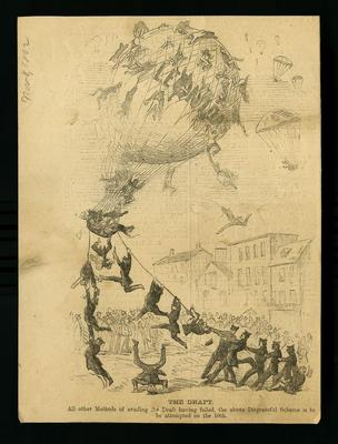 The Draft political cartoon, 1862