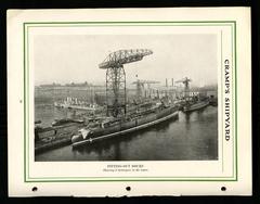 Cramp's shipyard fitting-out docks photograph