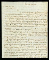 Thomas Warner letter to Martin Van Buren, November 1, 1837