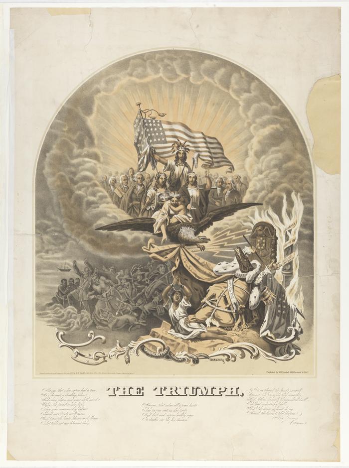 Triumph political cartoon, 1861