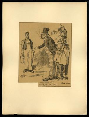 Miners' Friend political cartoon, 1902