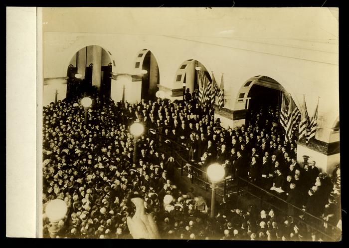 John Wanamaker new store dedication by President Taft photograph, 1911