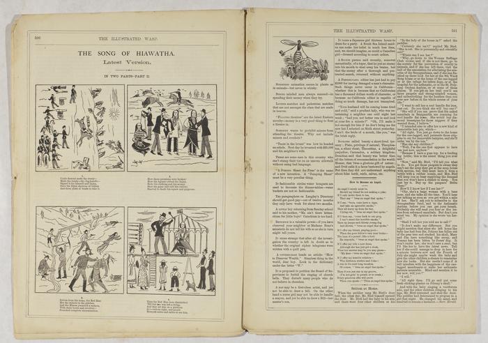 Song of Hiawatha political cartoon, 1879