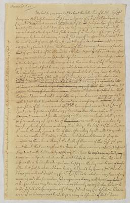 Benjamin Chew letters to Samuel Chew, 1743