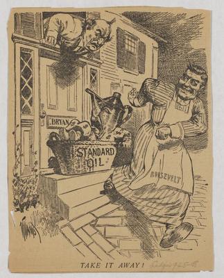 Take It Away! political cartoon, 1908