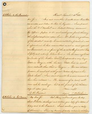 Charles Henry Fisher to Abraham Lincoln