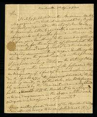 Caleb Atwater letter to James Monroe