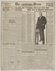 The Press, July 15, 1912 front page