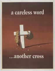 Careless Word...Another Cross poster, 1943