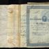 Bank of North America stock certificates, 1860