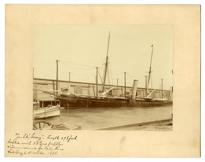 Yacht “May,” photograph (August 1898)