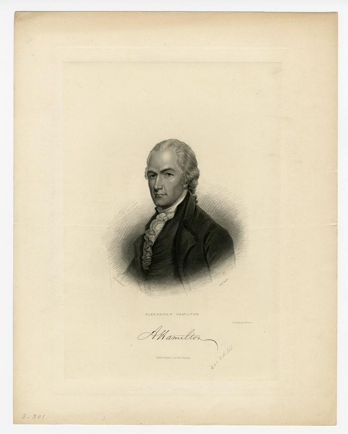 Alexander Hamilton, print published by G. P Putman, New York (undated)