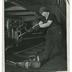 Reading Railroad only woman oiler working on passenger car photograph, 1943
