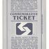 SEPTA commemorative ticket, 1984