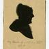 David Rittenhouse, Mary Runyon, Mary Pleasants cut paper silhouettes and ink silhouette
