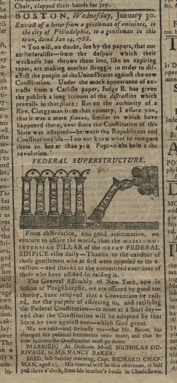 The Massachusetts Centinel, 1788-01-26 [Vol. 7 No. 38]