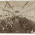 J. G. Brill Company trolley interior with passengers, photograph