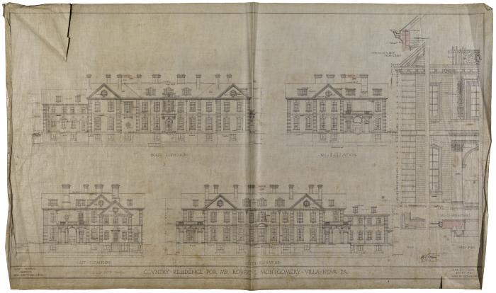 North, South, East, and West Elevations