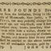 Pennsylvania Gazette front page, November 22, 1775 with close-up of runaway slave reward notice