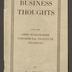 Business Thoughts for the John Wanamaker Commercial Institute Students pamphlet, circa 1920s