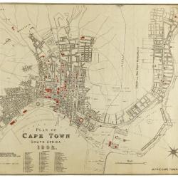 Plan of Cape Town South Africa 1902 map