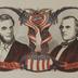 Abraham Lincoln and Andrew Johnson for the Union; We Mourn our Loved and Martyred Guide, Abraham Lincoln memorabilia poster