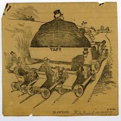 BLOCKED political cartoon, 1907