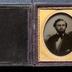 Double cased Cutting ambrotype portrait of a bearded man, 1855