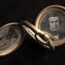 Locket with photographic portraits of two men, 1848