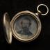 Locket with photographic portraits of two men, 1848