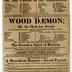 Chestnut Street Theatre The Wood Daemon playbill, 1823