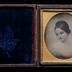 Daguerreotype reproduction of an illustration of a woman, undated