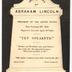 Lincolnalia oversized prints and photographs, circa 1865-1967
