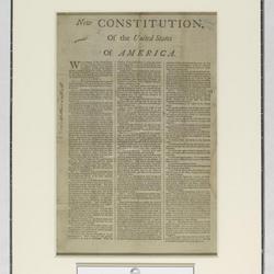 New Constitution, of the United States of America