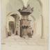 Old pulpit in a church at Rome watercolor, undated