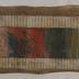 Band of colors painted on a measured roll of woven material, created by Mary Halleck Greenewalt